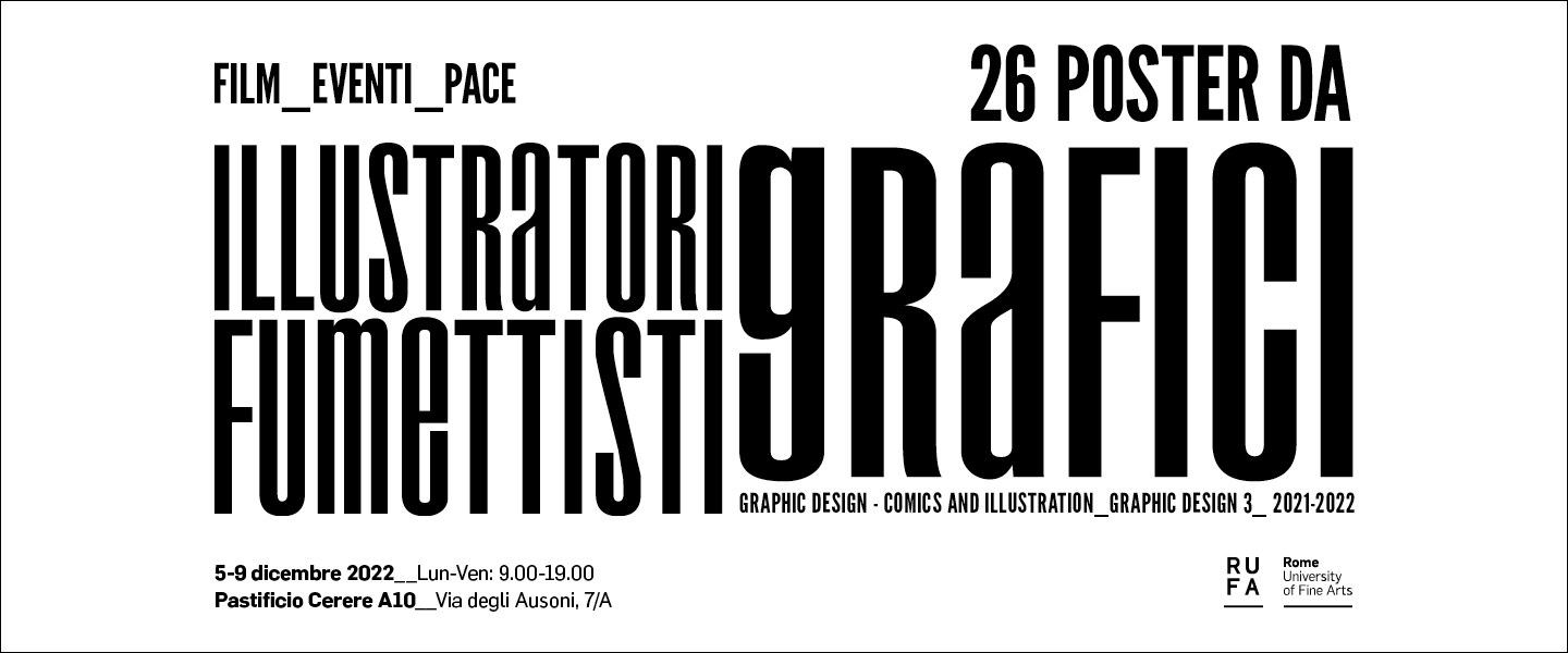 26 poster da illustratori fumettisti grafici - RUFA - Rome University ...
