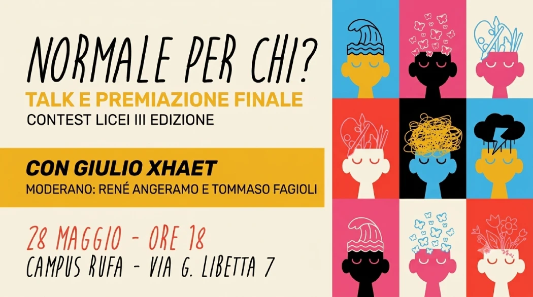 Normale per chi? Premiazione del Contest Licei & Talk con Giulio Xhaet