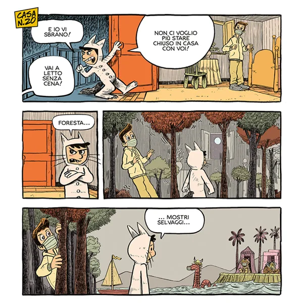 tavola_COme_vite_distanti_Covid_fumetto_GUD