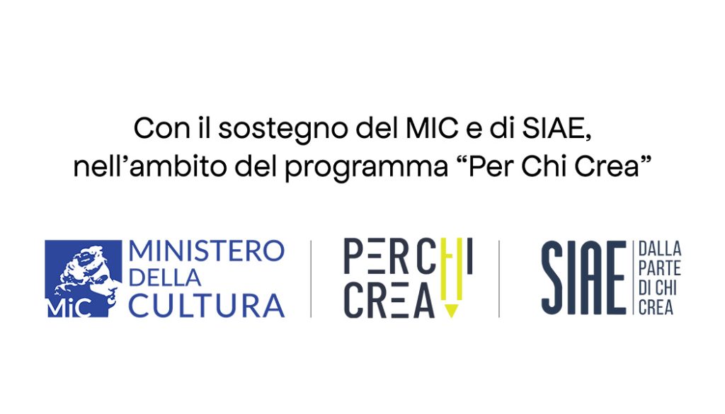 Loghi di Mic e Siae per il programma "per chi crea".