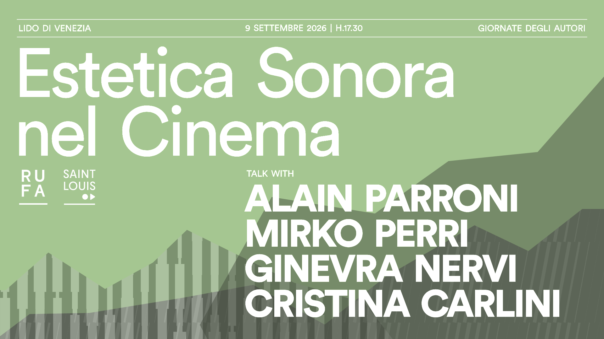 RUFA alle Giornate degli Autori con “Estetica Sonora nel Cinema”