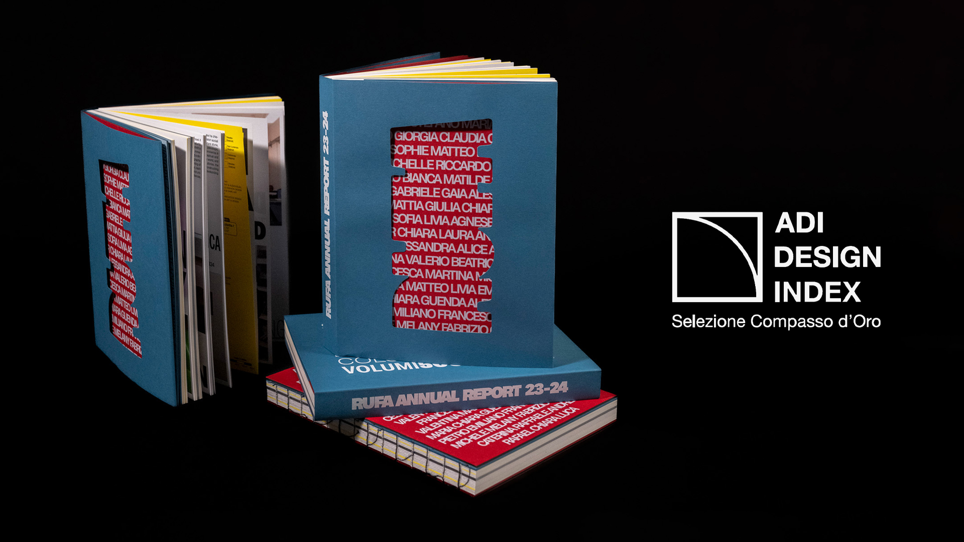 RUFA Annual Report  selezionato per ADI Design Index 2026